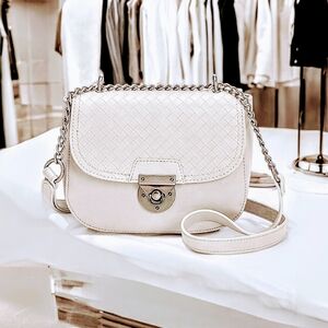 Maurices - Light Gray Woven Crossbody Bag - NWTs